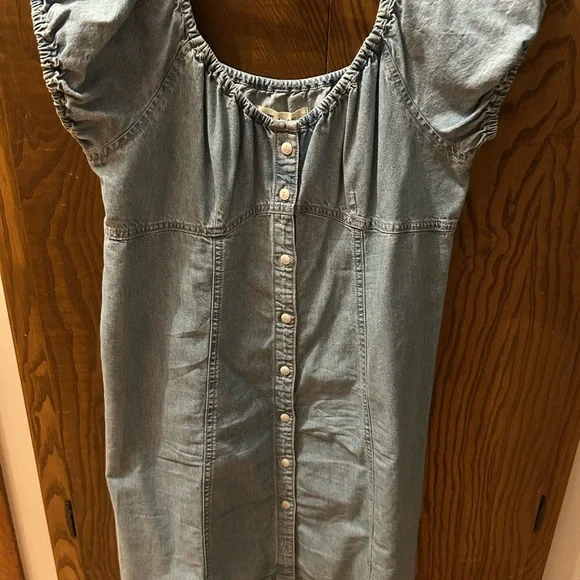 MADEWELL | Denim Margie Mini Dress in Bevy Wash - Picture 7 of 11
